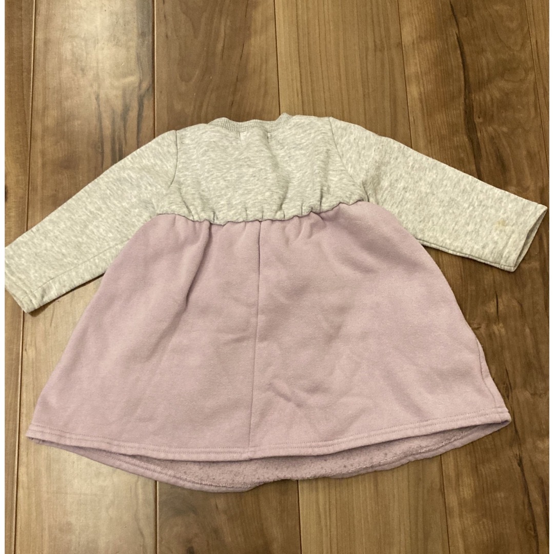 WILL MERY(ウィルメリー)のワンピース　裏起毛　女の子 キッズ/ベビー/マタニティのベビー服(~85cm)(ワンピース)の商品写真