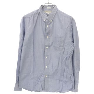 インディヴィジュアライズドシャツ(INDIVIDUALIZED SHIRTS)のINDIVIDUALIZED SHIRTS インディビジュアライズド シャツ STANDARD FIT ヘアラインストライプコットンB.Dシャツ ブルー 15 1/2(シャツ)