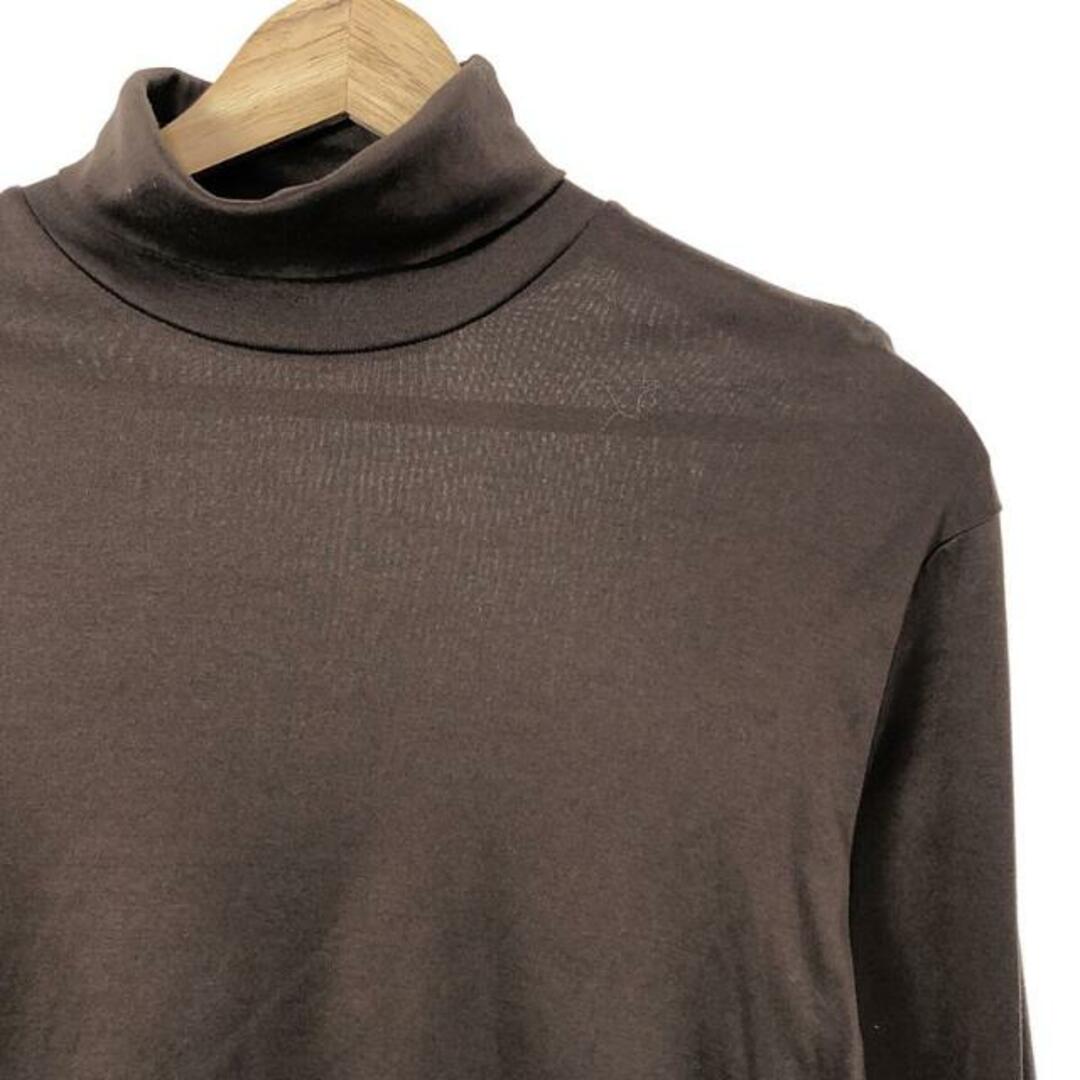 DEUXIEME CLASSE(ドゥーズィエムクラス)のDeuxieme Classe / ドゥーズィエムクラス | 2022AW | TURTLENECK / コットン タートルネック カットソー | F | ブラウン | レディース レディースのトップス(Tシャツ(長袖/七分))の商品写真