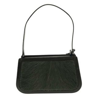 セリーヌ(celine)の【美品】  CELINE / セリーヌ | ハラコ レザー ワンショルダーバッグ | グリーン/ダークブラウン | レディース(ショルダーバッグ)