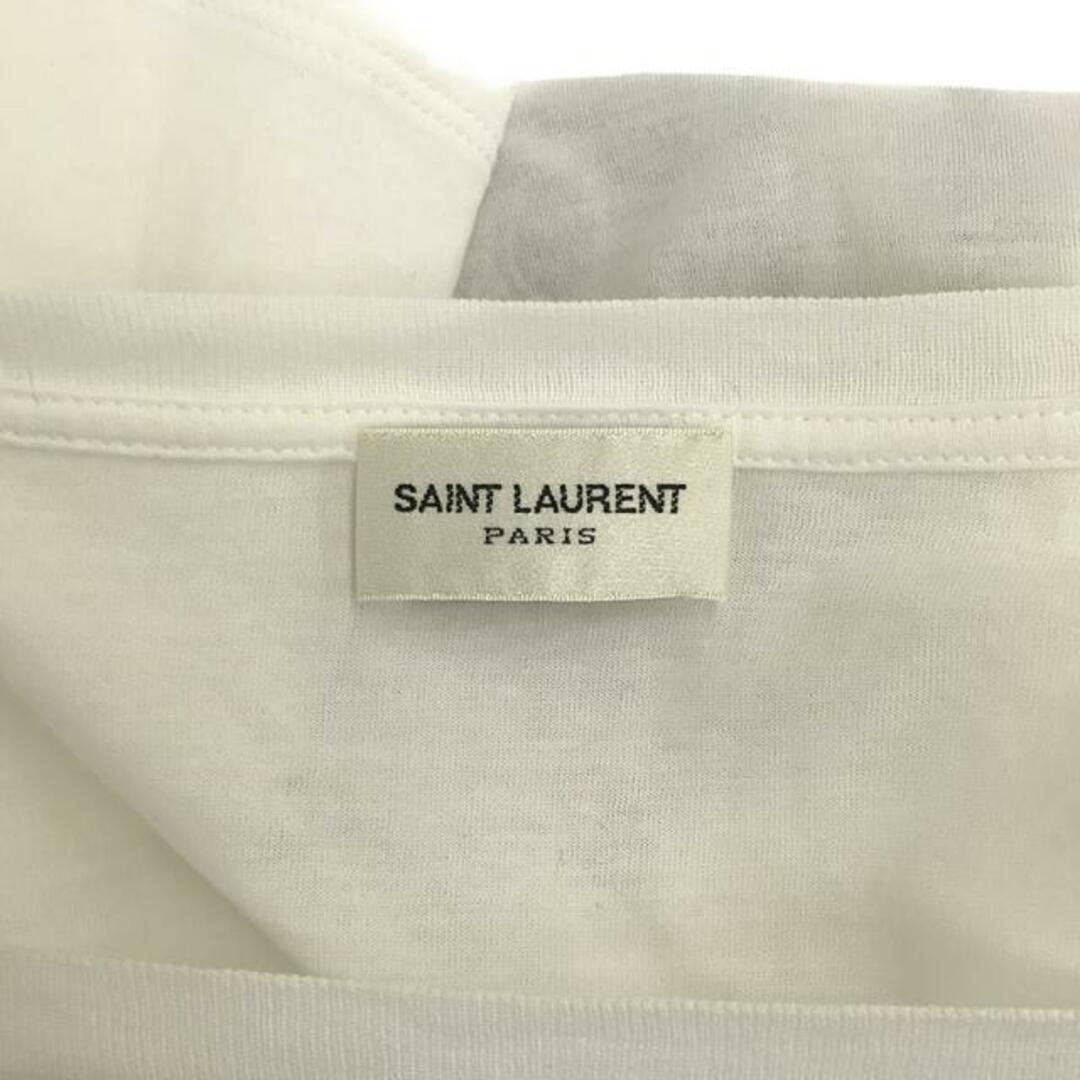 Saint Laurent(サンローラン)のSAINT LAURENT / サンローラン | カレッジ クルーネックTシャツ | XS | ホワイト | メンズ メンズのトップス(Tシャツ/カットソー(七分/長袖))の商品写真
