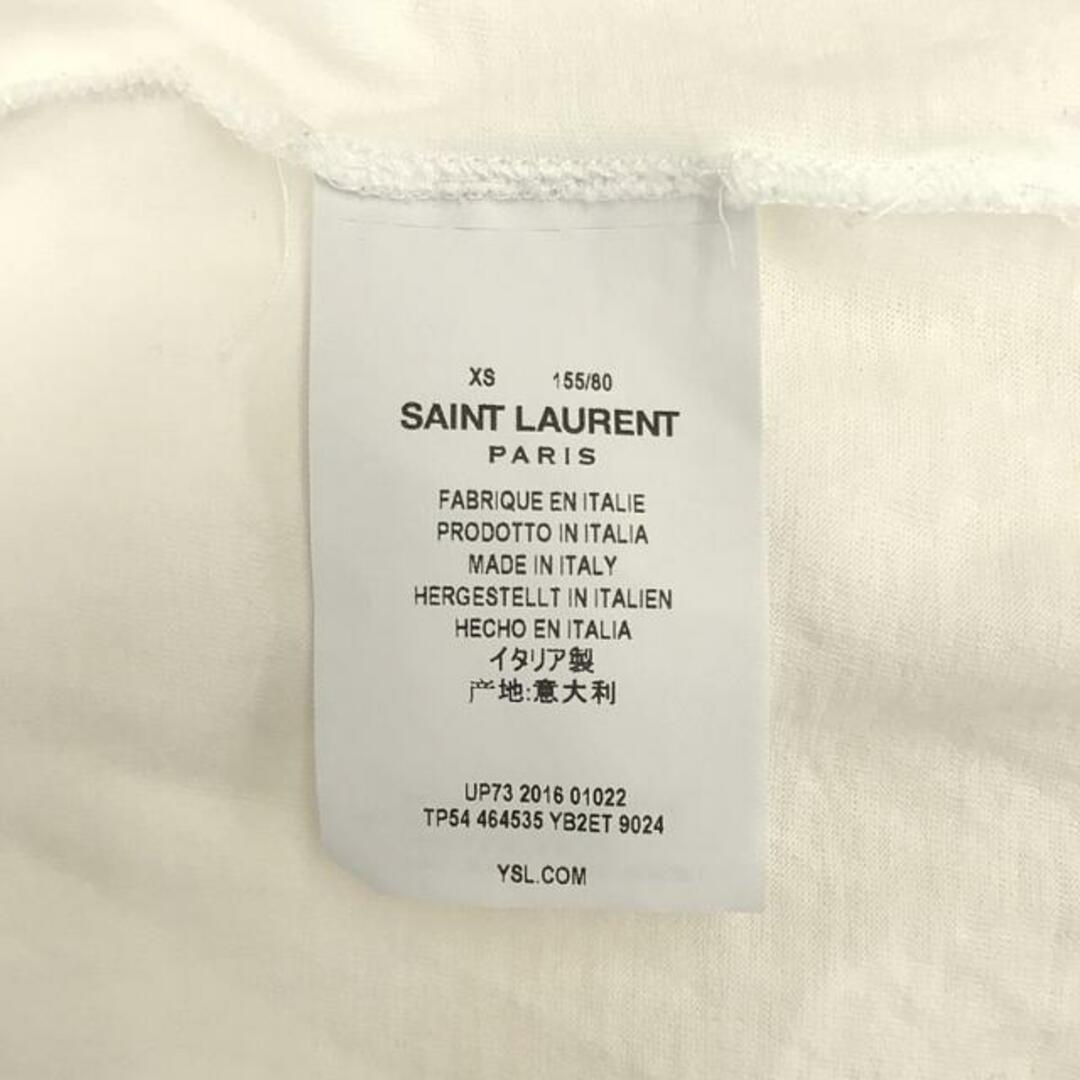 Saint Laurent(サンローラン)のSAINT LAURENT / サンローラン | カレッジ クルーネックTシャツ | XS | ホワイト | メンズ メンズのトップス(Tシャツ/カットソー(七分/長袖))の商品写真