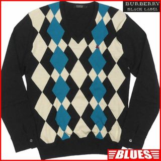 バーバリーブラックレーベル(BURBERRY BLACK LABEL)の廃盤 バーバリーブラックレーベル セーター ニット M ウール TY2766(ニット/セーター)