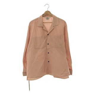 サンシー(SUNSEA)のSUNSEA / サンシー | RED STRIPE GIGOLO SHIRT / ストライプ オープンカラー シャツ | 3 | レッド系 | メンズ(Tシャツ/カットソー(七分/長袖))