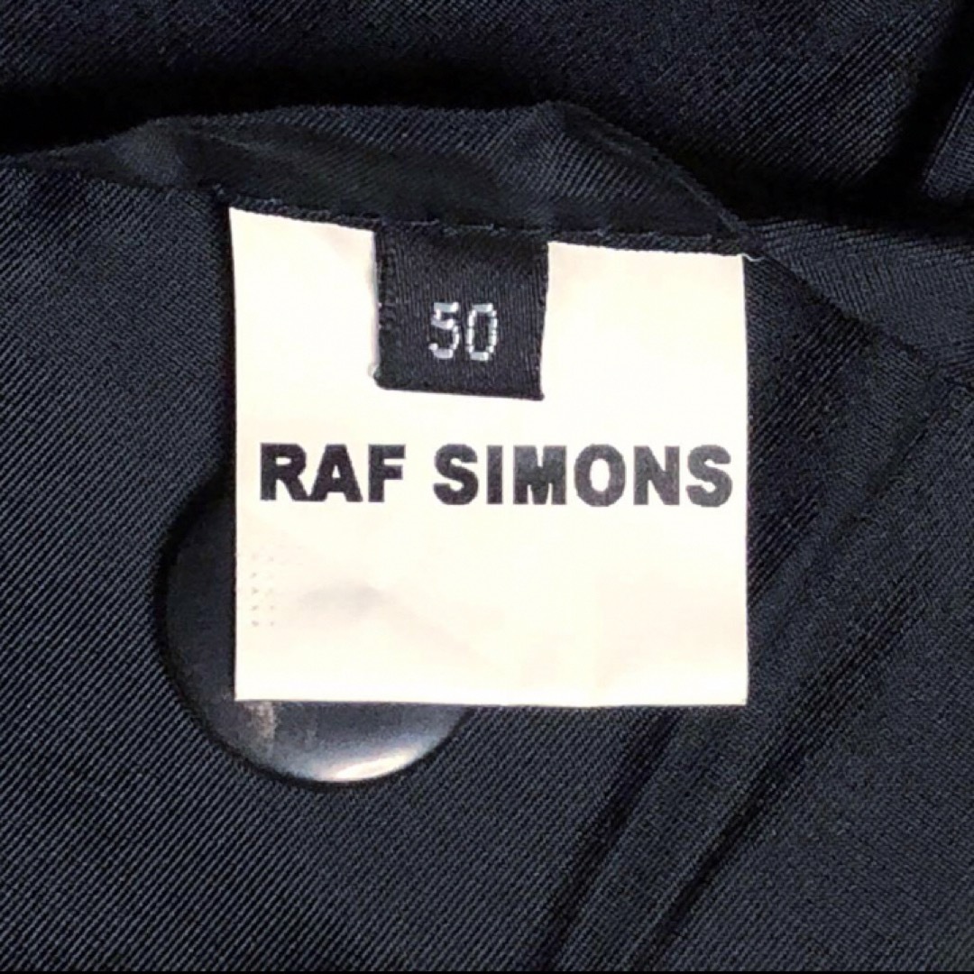 RAF SIMONS(ラフシモンズ)の【美品希少】RAF SIMONS ノーカラー　ダブルポケット　チェスターコート メンズのジャケット/アウター(チェスターコート)の商品写真