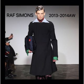 RAF SIMONS - 【美品希少】RAF SIMONS ノーカラー　ダブルポケット　チェスターコート