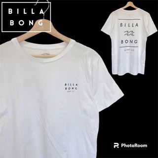 バンズボルト(VANS VAULT)の2562美品数回 BILLABONG ビラボン ロゴ Tシャツ L ホワイト(Tシャツ/カットソー(半袖/袖なし))