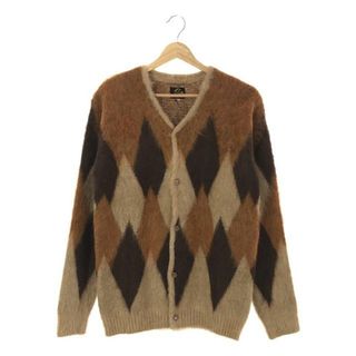 ニードルス(Needles)の【新品】  Needles / ニードルス | Mohair Cardigan-Diamond / ダイアモンド モヘヤニットカーディガン | S | ブラウン | メンズ(カーディガン)