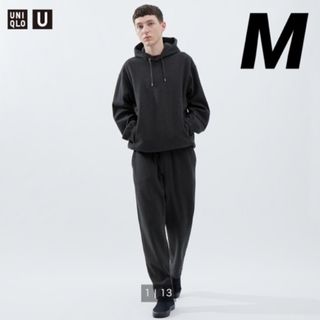 ユニクロ(UNIQLO)のUNIQLO U ユニクロユー ブラッシュドジャージーパンツ M ダークグレー (その他)