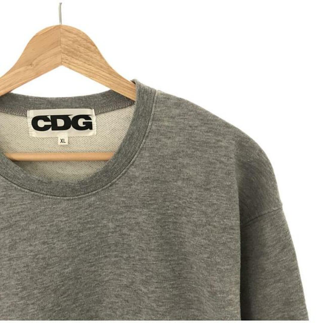 COMME des GARCONS / コムデギャルソン | AD2023 | CDG バックロゴ プリント クルーネック スウェット | XL |  グレー | メンズ