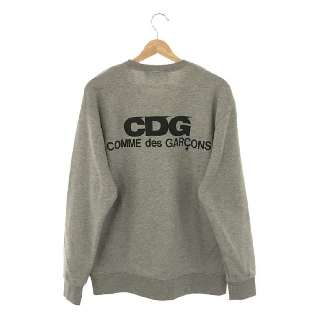 COMME des GARCONS / コムデギャルソン | AD2023 | CDG バックロゴ プリント クルーネック スウェット | XL |  グレー | メンズ