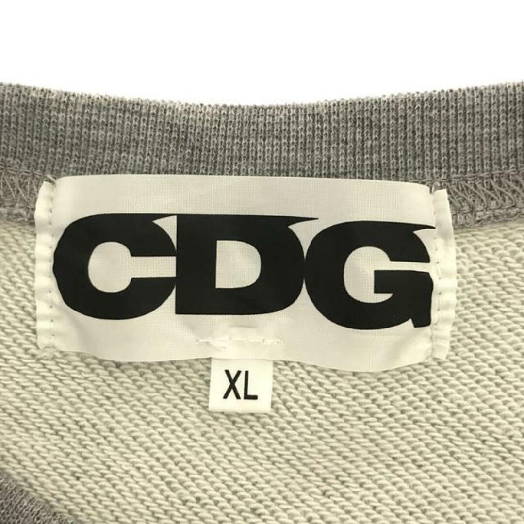 COMME des GARCONS(コムデギャルソン)のCOMME des GARCONS / コムデギャルソン | AD2023 | CDG バックロゴ プリント クルーネック スウェット | XL | グレー | メンズ メンズのトップス(スウェット)の商品写真