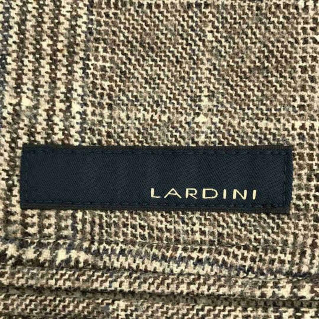 LARDINI(ラルディーニ)のLARDINI / ラルディーニ | ウール グレンチェック 3B テーラードジャケット スラックス セットアップ スーツ | 52 | グレー | メンズ メンズのスーツ(その他)の商品写真