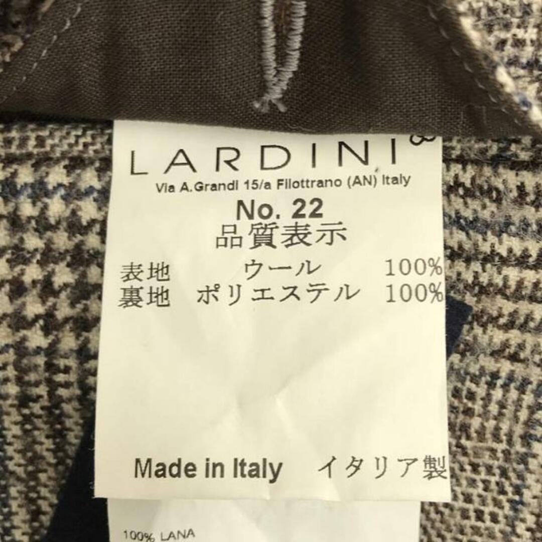 LARDINI(ラルディーニ)のLARDINI / ラルディーニ | ウール グレンチェック 3B テーラードジャケット スラックス セットアップ スーツ | 52 | グレー | メンズ メンズのスーツ(その他)の商品写真