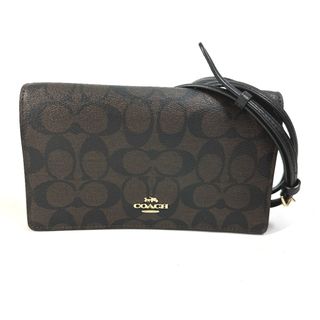 コーチ(COACH)のコーチ COACH 斜め掛け シグネチャー カバン ショルダーバッグ PVC/レザー ブラウン(ショルダーバッグ)