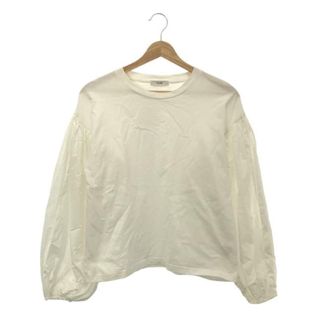 CLANE(クラネ)のCLANE / クラネ | 2020SS | COMBINATION PUFF TOPS コンビネーション パフ トップス | 2 | ホワイト | レディース レディースのトップス(Tシャツ(長袖/七分))の商品写真