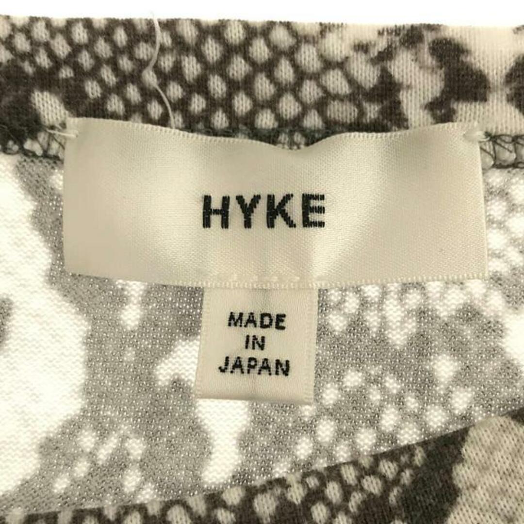 HYKE(ハイク)のHYKE / ハイク | PYTHON PRINT T-SHIRT Tシャツ | ブラウン/ホワイト | レディース レディースのトップス(Tシャツ(半袖/袖なし))の商品写真