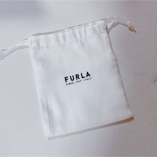 フルラ(Furla)のフルラ　FURLA ミニ巾着　ポーチ　白　ホワイト(ポーチ)