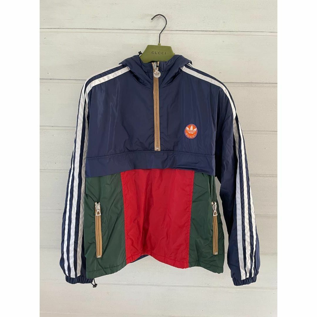 Gucci(グッチ)の【GUCCI】adidas x Gucci パラシュート ジャケット 48 メンズのジャケット/アウター(ナイロンジャケット)の商品写真