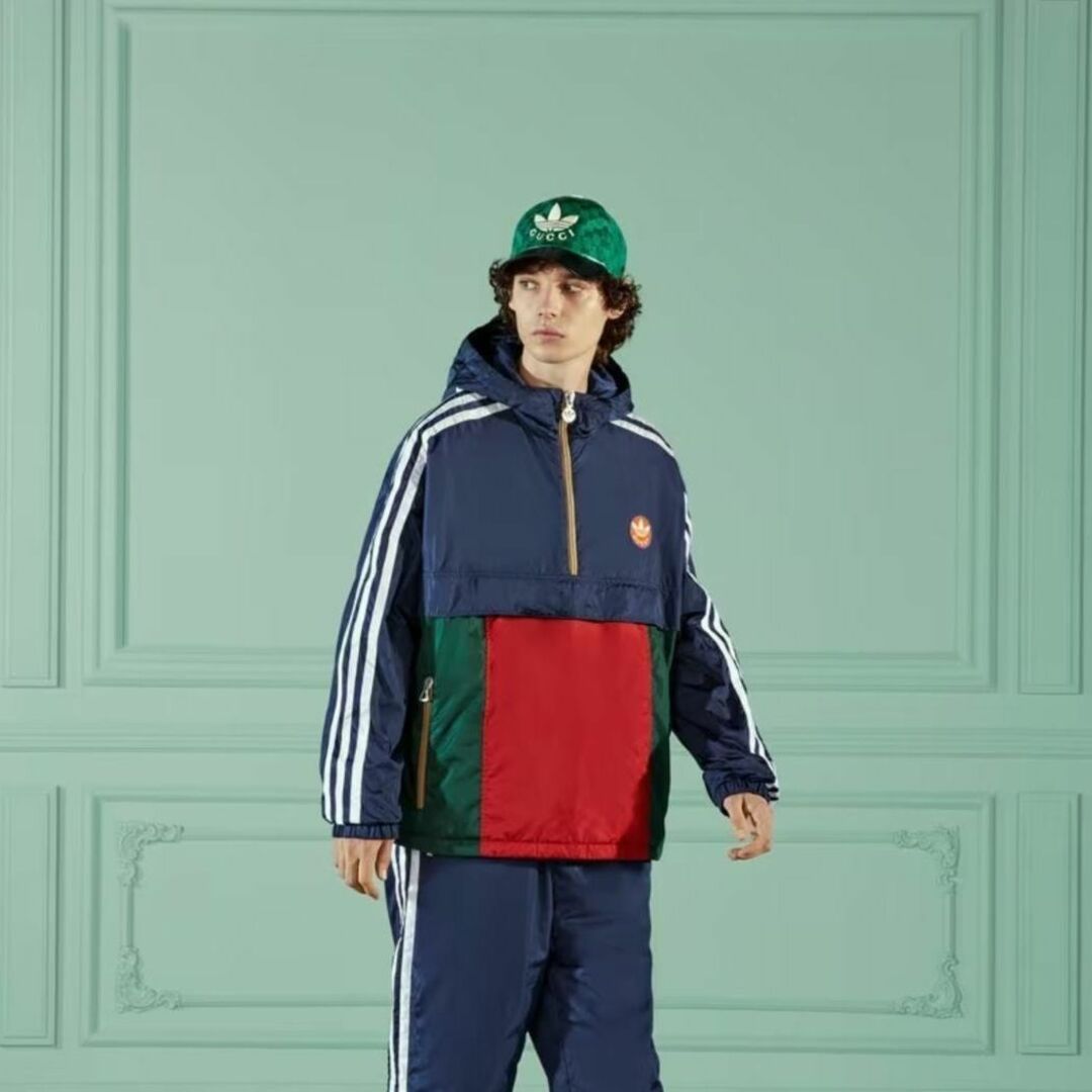 GUCCI - 【GUCCI】adidas x Gucci パラシュート ジャケット 48の GUCCI - 【GUCCI】adidas x Gucci パラシュート ジャケット 48の