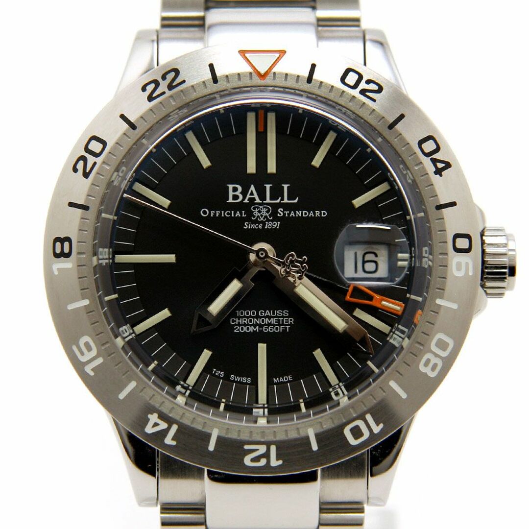 BALL(ボール)の美品 BALL Watch ボール ウォッチ 腕時計 エンジニアⅢ アウトライアー クロノメーター AT DG9000B-S1CJ-BK 黒文字盤 自動 メンズの時計(腕時計(アナログ))の商品写真