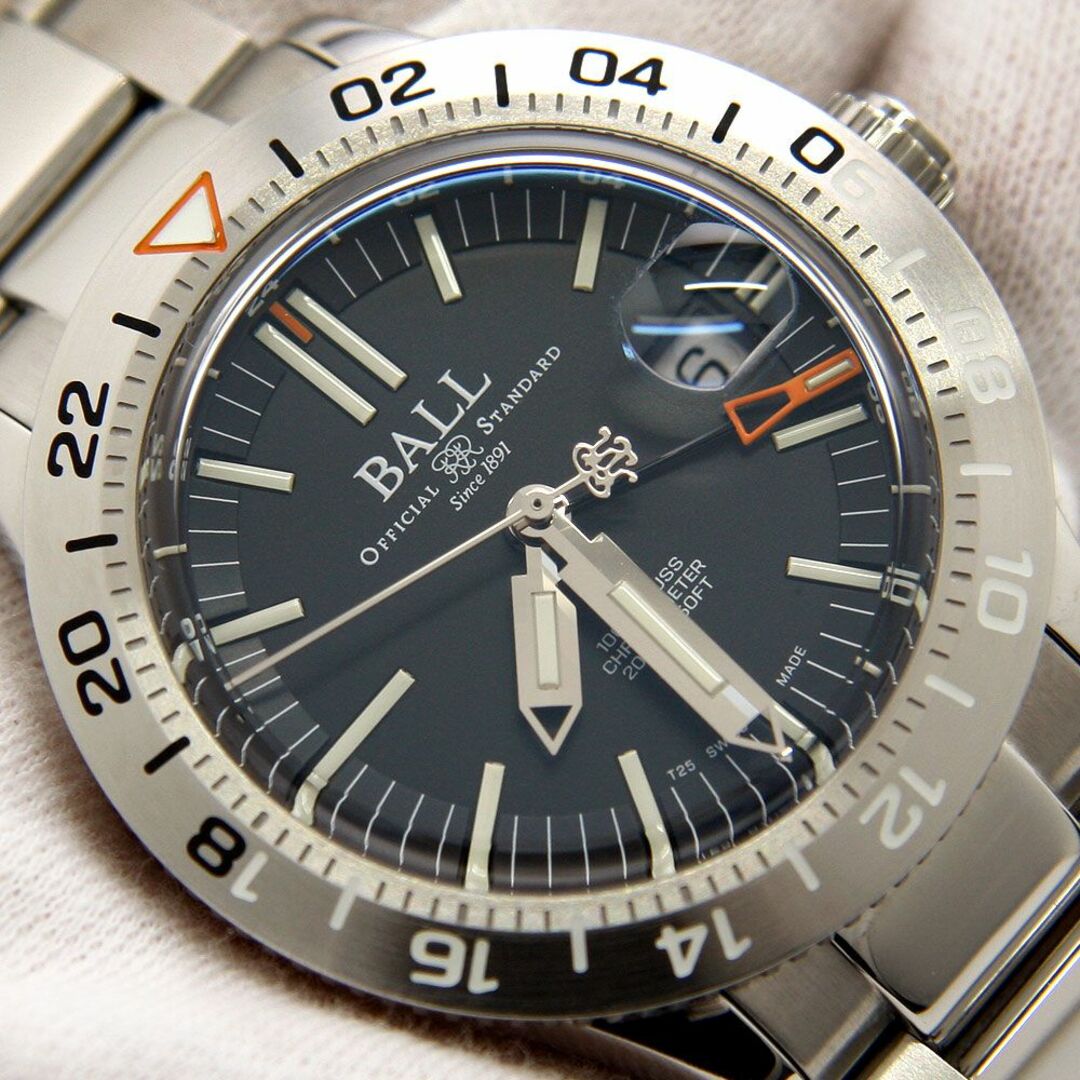 BALL(ボール)の美品 BALL Watch ボール ウォッチ 腕時計 エンジニアⅢ アウトライアー クロノメーター AT DG9000B-S1CJ-BK 黒文字盤 自動 メンズの時計(腕時計(アナログ))の商品写真