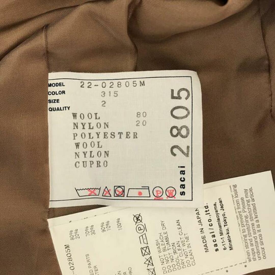 sacai - 【美品】 sacai / サカイ | 2022AW | Suiting x Wool sacai - 【美品】 sacai / サカイ | 2022AW | Suiting x Wool