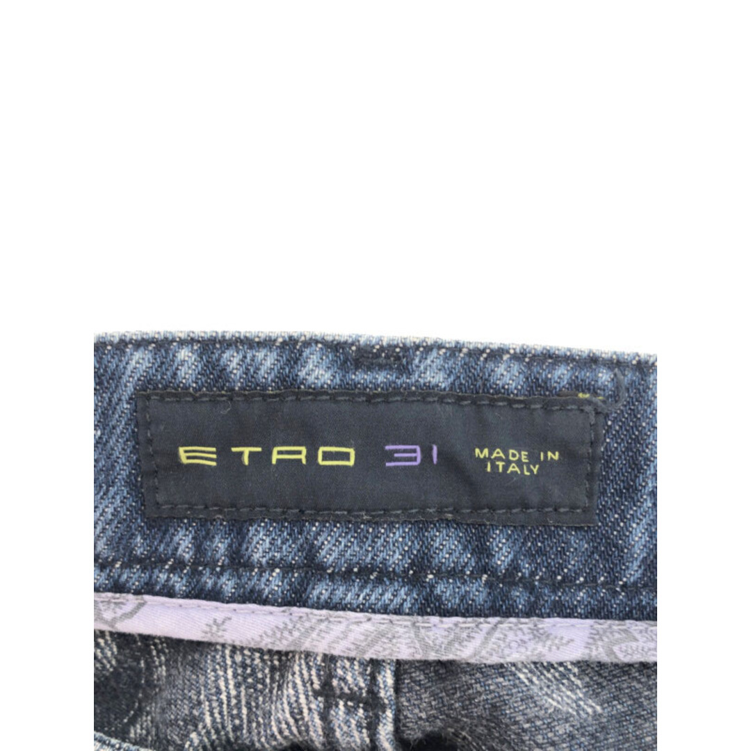 ETRO(エトロ)のETRO エトロ 15AW ペイズリージャガード ウォッシュスリムデニムパンツ インディゴ 31 メンズのパンツ(デニム/ジーンズ)の商品写真