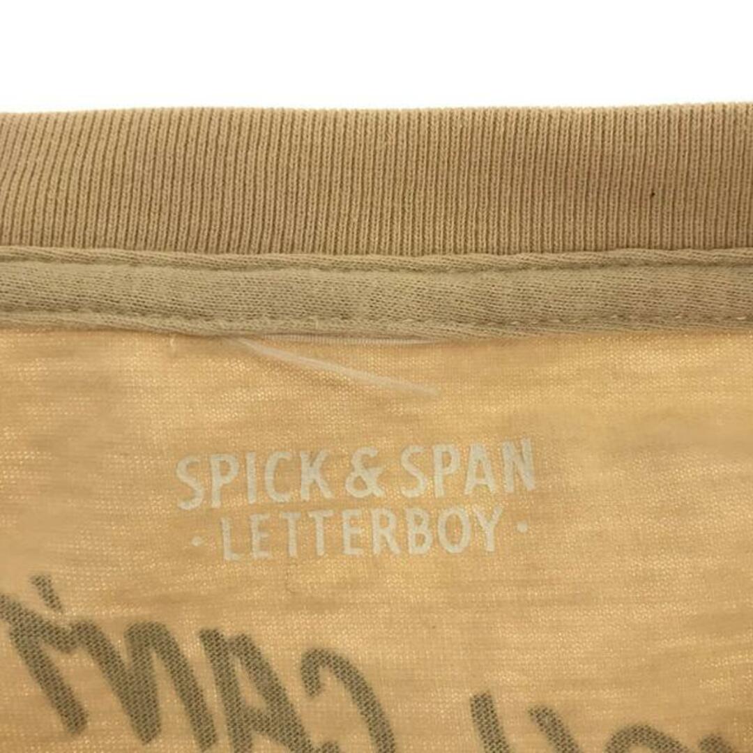 Spick & Span(スピックアンドスパン)のSpick and Span / スピックアンドスパン | 2023SS | Letter Boy x Spick Tシャツ | F | ベージュ | レディース レディースのトップス(Tシャツ(半袖/袖なし))の商品写真