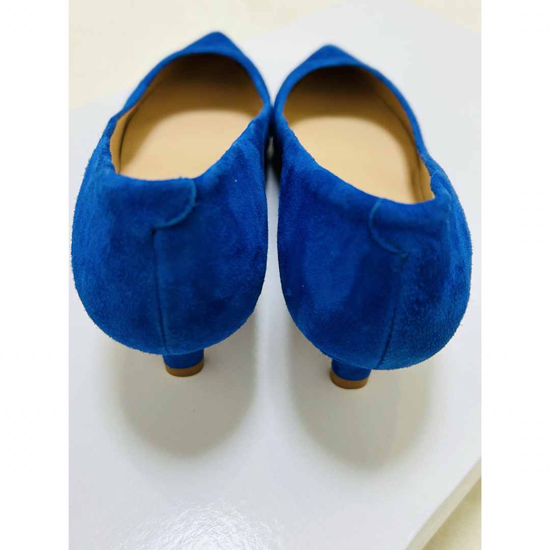 UNISA(ユニサ)の美品 UNISA ユニサ スエード パンプス ベロア 青 レディースの靴/シューズ(ハイヒール/パンプス)の商品写真