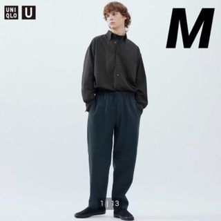 ユニクロ(UNIQLO)のUNIQLO U ユニクロユー ブラッシュドジャージーパンツ M ブルー (その他)