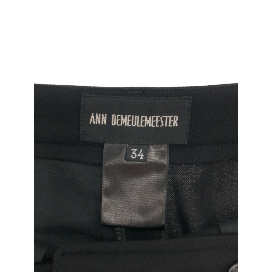 Ann Demeulemeester(アンドゥムルメステール)のANN DEMEULEMEESTER アンドゥムルメステール テーパードスラックスパンツ ブラック 34 レディースのパンツ(その他)の商品写真