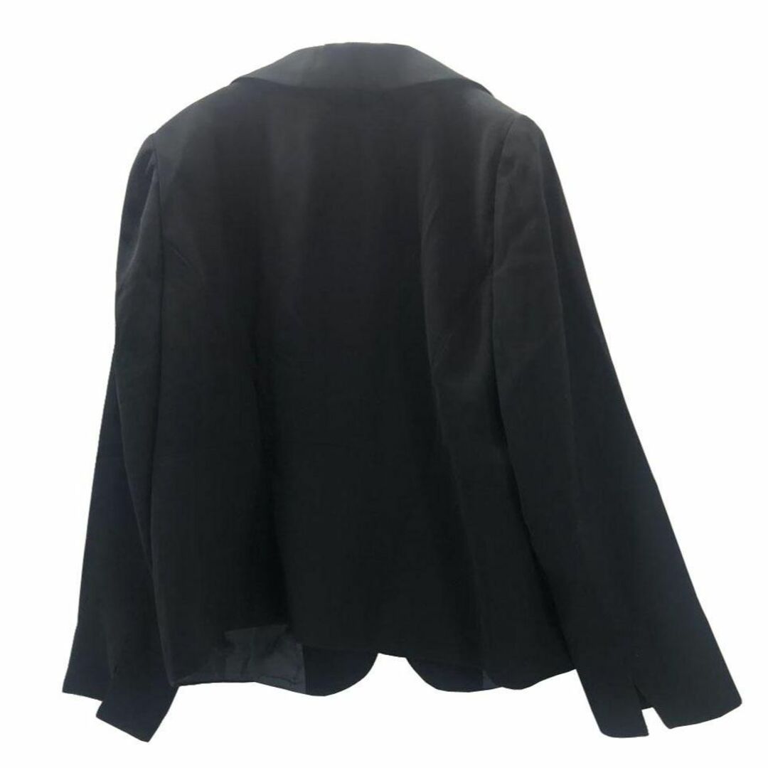 AW0504◇ 新品 ジャケット スリット袖口 19ABRサイズ ブラック レディースのジャケット/アウター(テーラードジャケット)の商品写真