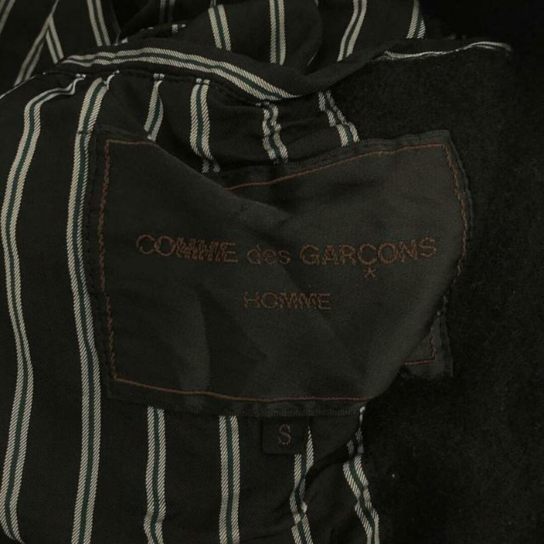 COMME des GARCONS HOMME(コムデギャルソンオム)のCOMME des GARCONS HOMME / コムデギャルソンオム | 2003AW | 総裏地 ウール 縮絨 シングルコート | S | ブラック | メンズ メンズのジャケット/アウター(その他)の商品写真