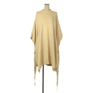 ハイク(HYKE)の【美品】  HYKE / ハイク | 2021SS | C/N GANSEY SWEATER PONCHO ガンジー ニットポンチョ | F | オートミール | レディース(ニット/セーター)