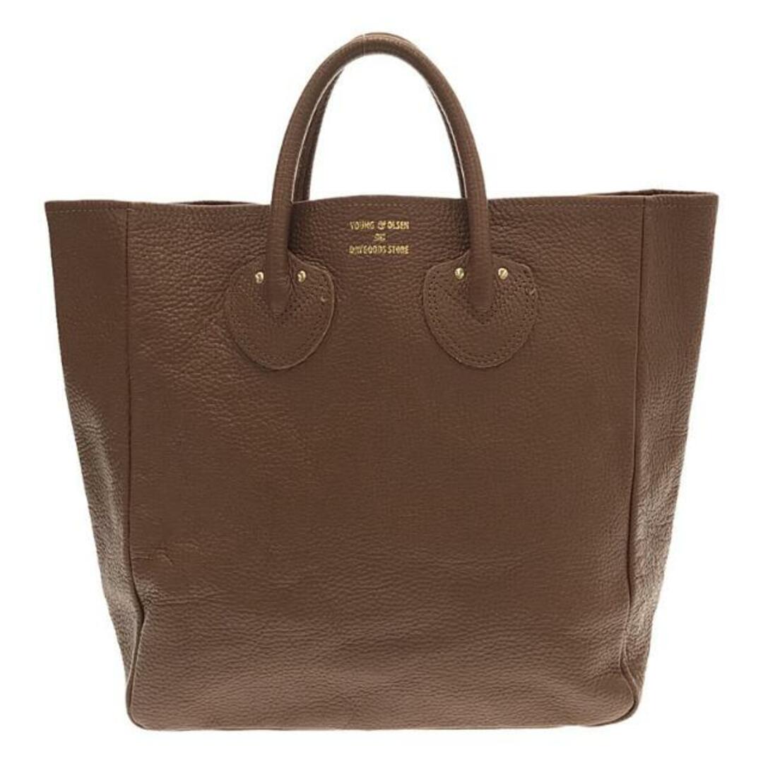 YOUNG\u0026OLSEN EMBOSSED LEATHER TOTE BAG