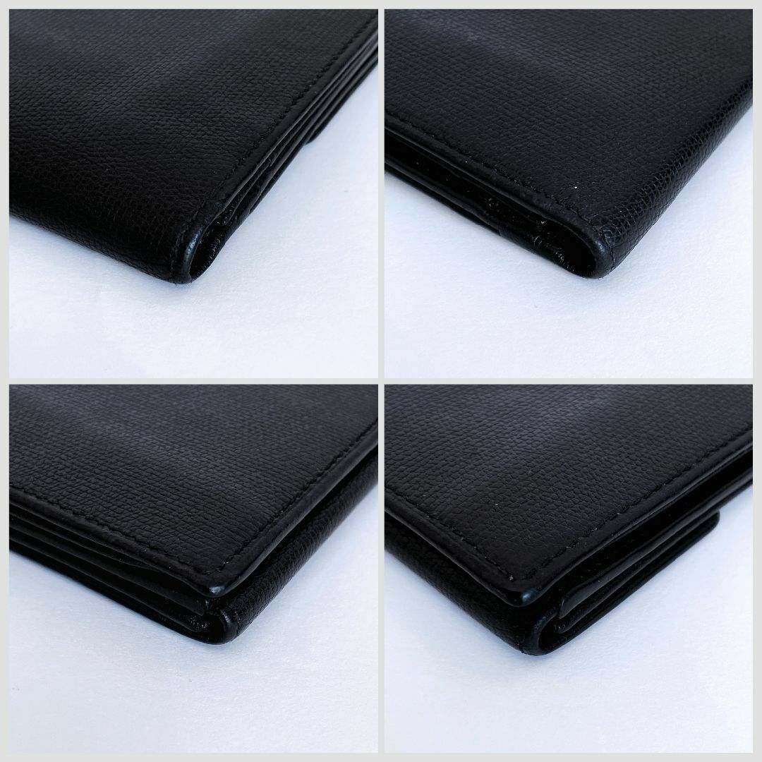 CHANEL(シャネル)のCHANEL シャネル ココボタン 長財布 ダブルホック お札入 ブラック 本革 レディースのファッション小物(財布)の商品写真