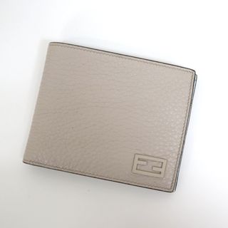 【FENDI】フェンディ コンパクト財布 グレージュ×水色 7M0001AG07/br3303hm(折り財布)