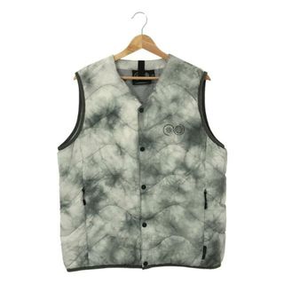 【美品】  PURPLE MOUNTAIN OBSERVATORY / パープル・マウンテン・オブザーバトリー | WAVE QUILTED VEST ICE DYE / アイス ダイ キルティング ベスト | M | ホワイト | メンズ(ベスト)