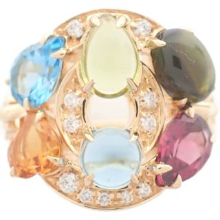 ブルガリ(BVLGARI)のブルガリ 新品同様 750YG ダイヤ×マルチカラー アストラーレ(リング(指輪))