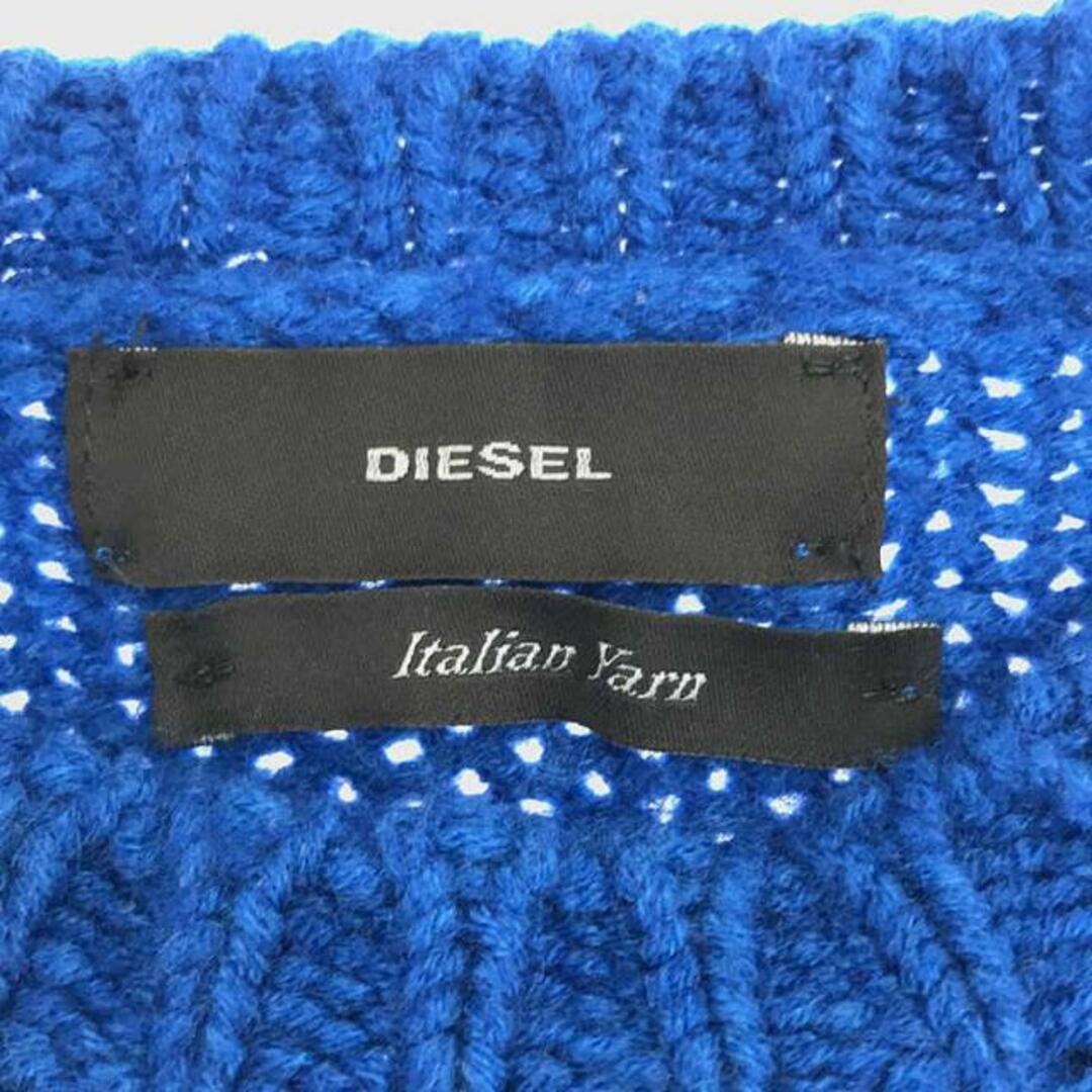 DIESEL(ディーゼル)のDIESEL / ディーゼル | ウール混 グラデーション ケーブルニット | S | ブルー | レディース レディースのトップス(ニット/セーター)の商品写真