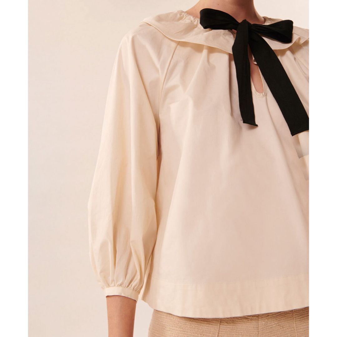 【新品タグ付】TARA JARMON Crisp poplin blouse