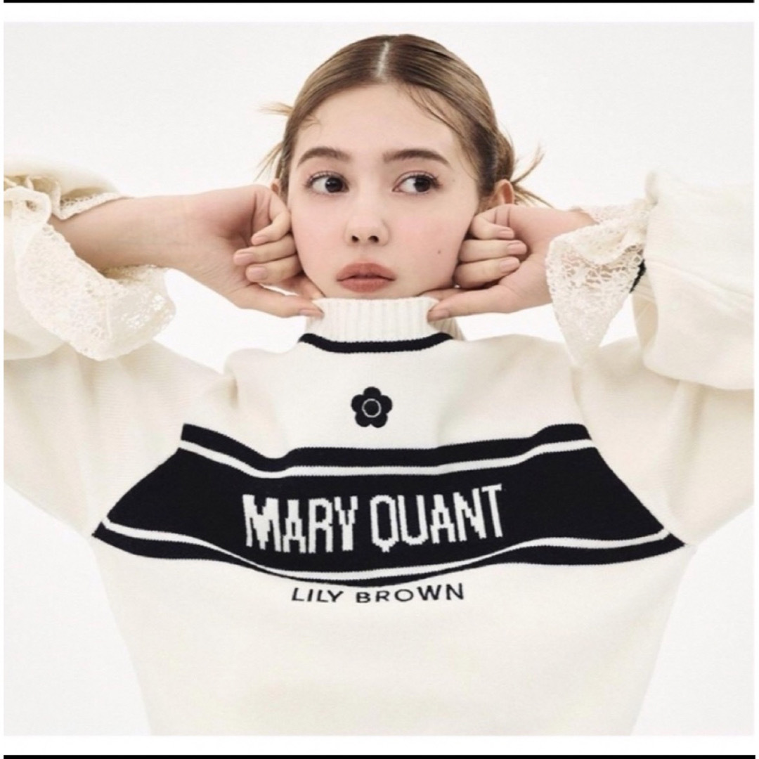 LILY BROWN×MARY QUANT ジャガードニットトップス