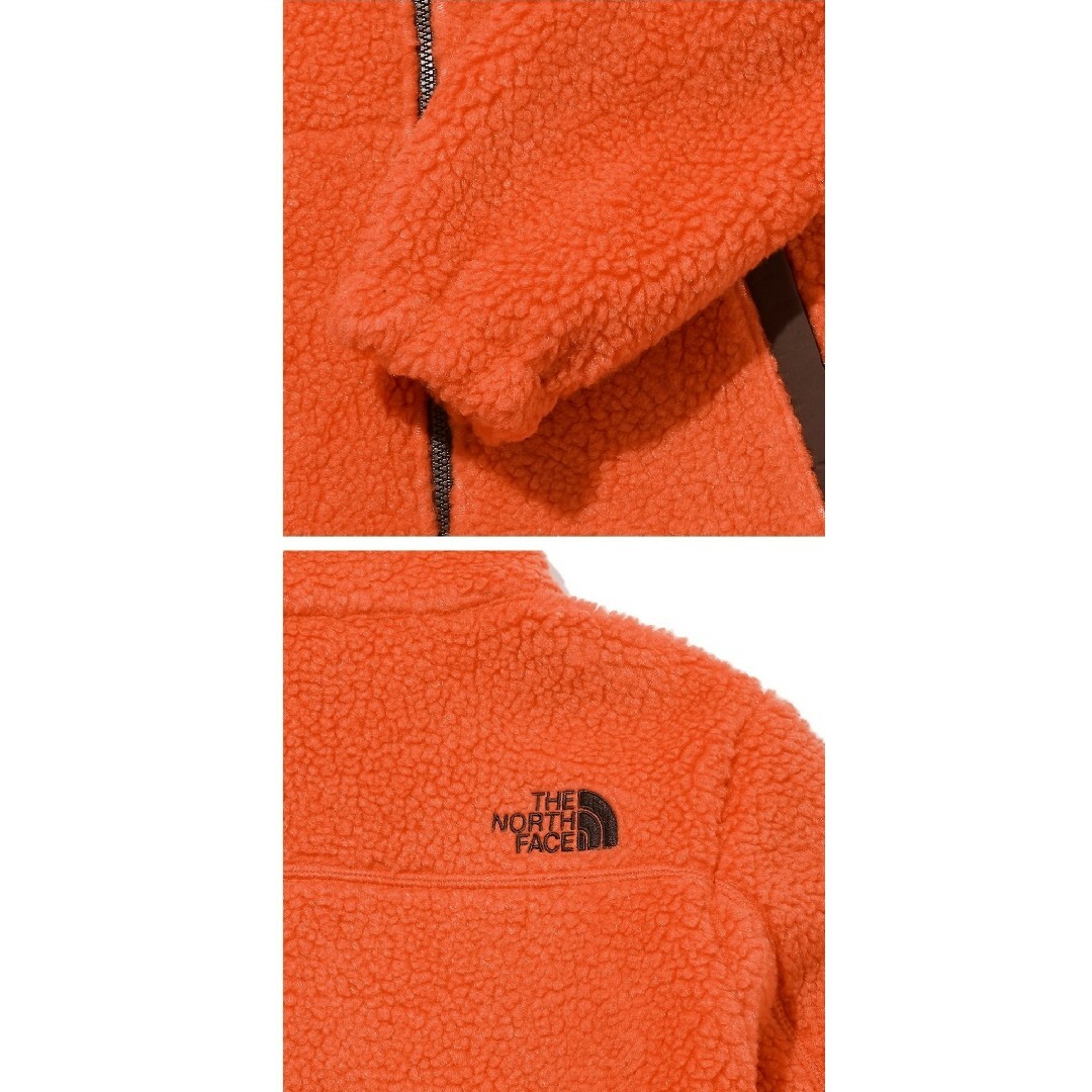 THE NORTH FACE(ザノースフェイス)のキッズ ノースフェイス リモフリースジャケット オレンジ 新品 ボア 140 キッズ/ベビー/マタニティのキッズ服男の子用(90cm~)(ジャケット/上着)の商品写真