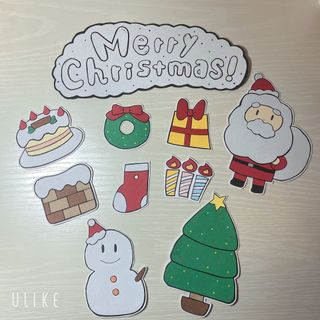 クリスマス 画用紙 壁画 (その他)