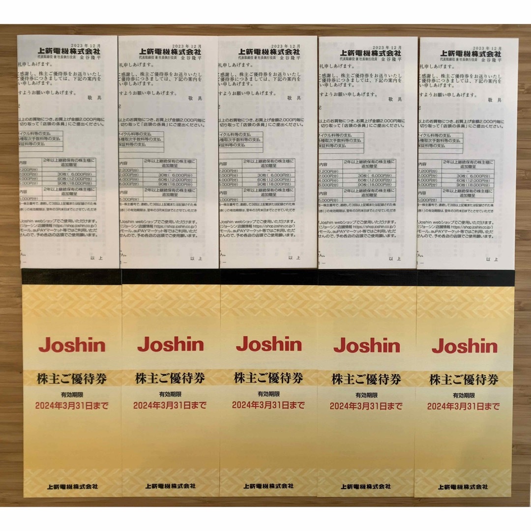 セール人気商品 Joshin/ジョーシン/上新 株主ご優待券 25000円分(200円