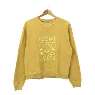 ロエベ(LOEWE)のLOEWE / ロエベ | アナグラム ロゴ 刺しゅう クルーネック スウェット | M | イエロー | レディース(トレーナー/スウェット)