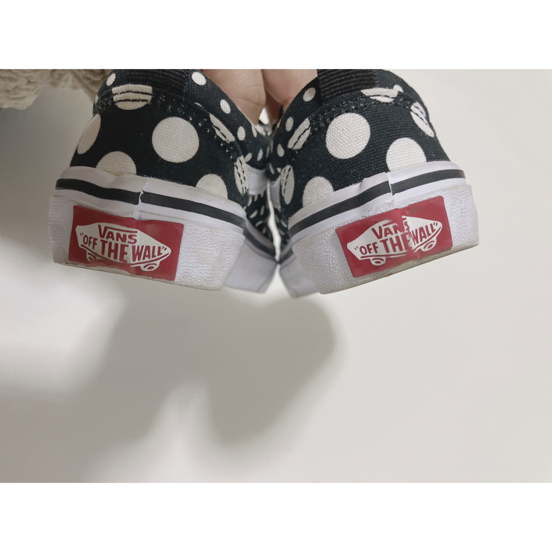 VANS(ヴァンズ)の【使用品】VANS キッズ　スニーカー　ドット　水玉　女の子　男の子 キッズ/ベビー/マタニティのキッズ靴/シューズ(15cm~)(スニーカー)の商品写真