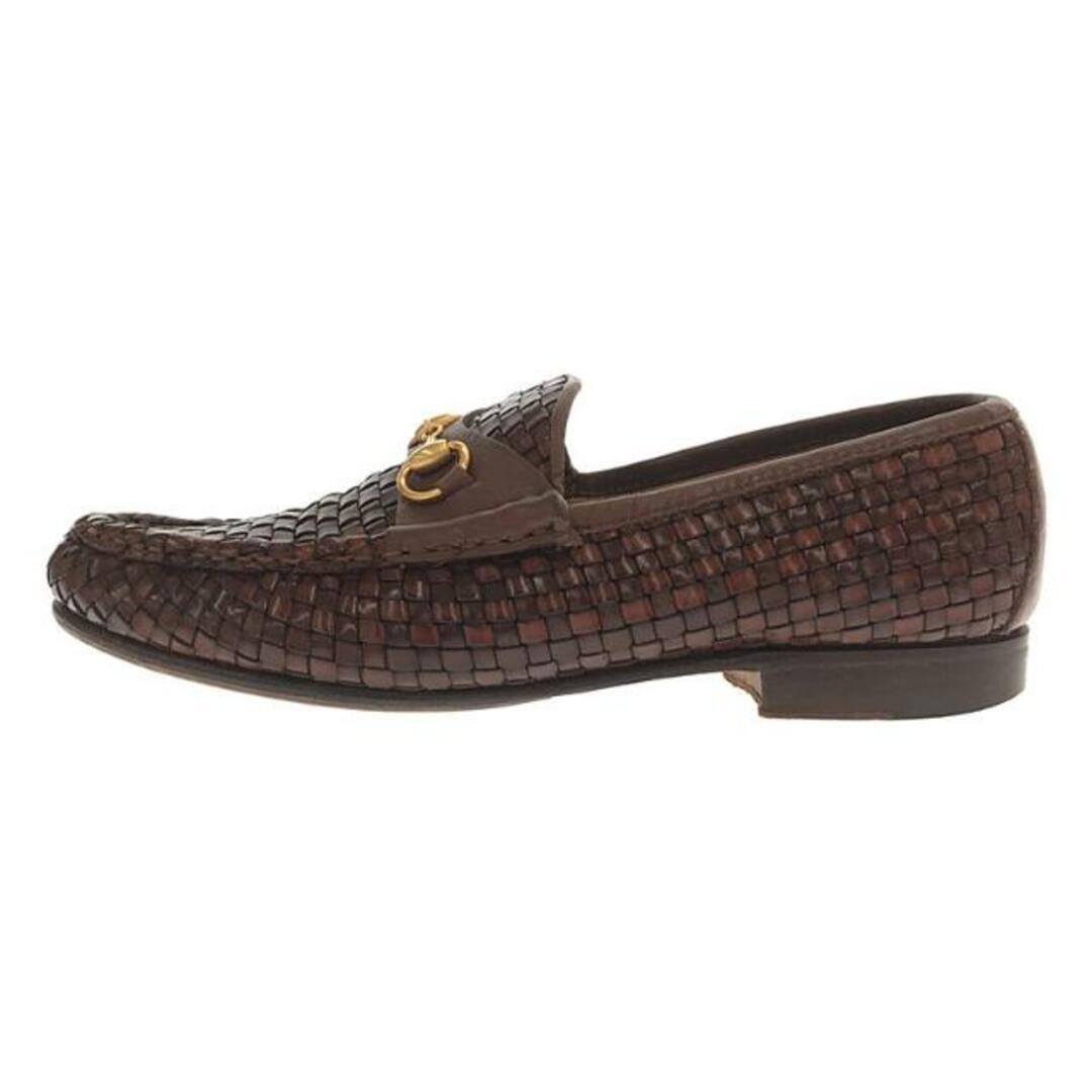 GUCCI - GUCCI / グッチ | 編み込み レザー ホースビット GUCCI - GUCCI / グッチ | 編み込み レザー ホースビット
