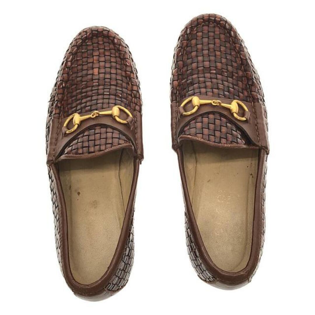 GUCCI - GUCCI / グッチ | 編み込み レザー ホースビット GUCCI - GUCCI / グッチ | 編み込み レザー ホースビット